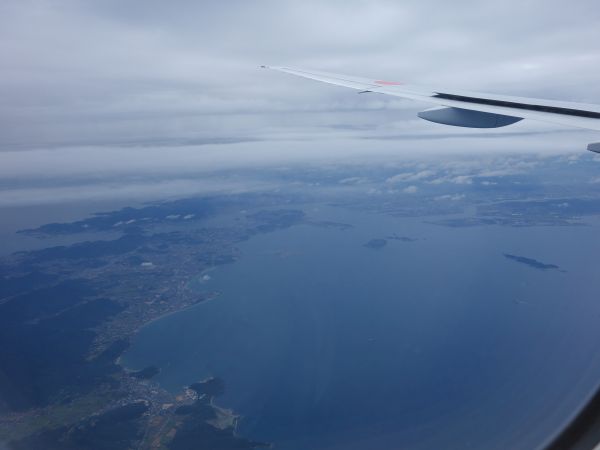 飛行機から