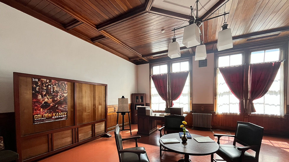 旧制松本高等学校館内の復元校長室