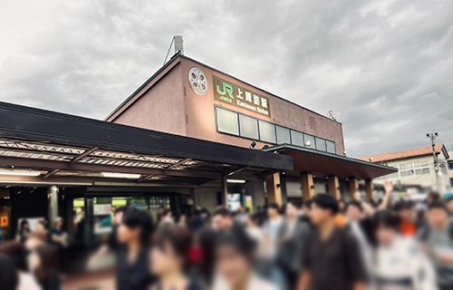 諏訪湖祭湖上花火大会当日の上諏訪駅