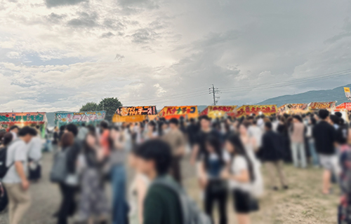 諏訪湖祭湖上花火大会のフードコート