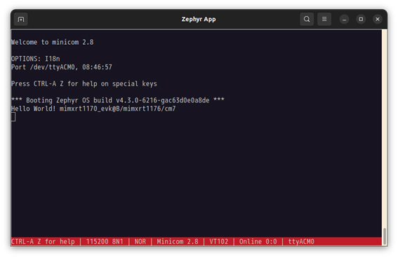 Zephyrブログ アプリの実行