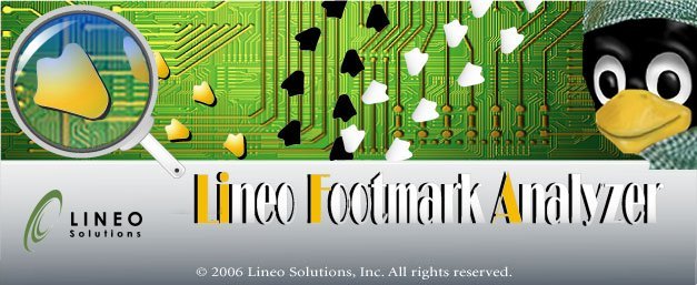Lineo Footmark Analyzer 起動画面